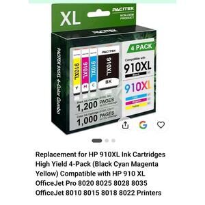 Go 910xl Black,cyan, Magenta, Jaune 4 Pack